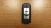 Смарт-ключ Мазда 3 кнопки, Япония,модель SKE13D-02, правый руль (km034)